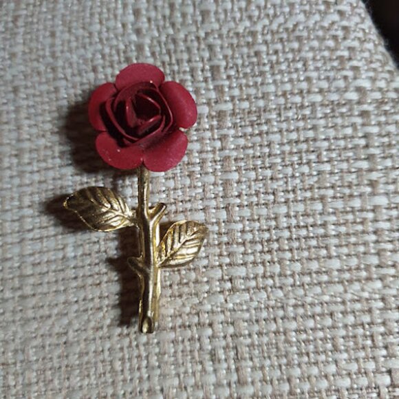 Vintage Rose Brooch - Picture 1 of 2